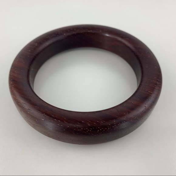 Handmade African Padauk Wooden Bangle Bracelet - Picture 9 of 16
